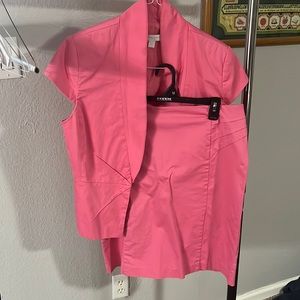 Cropped blazer and skirt set